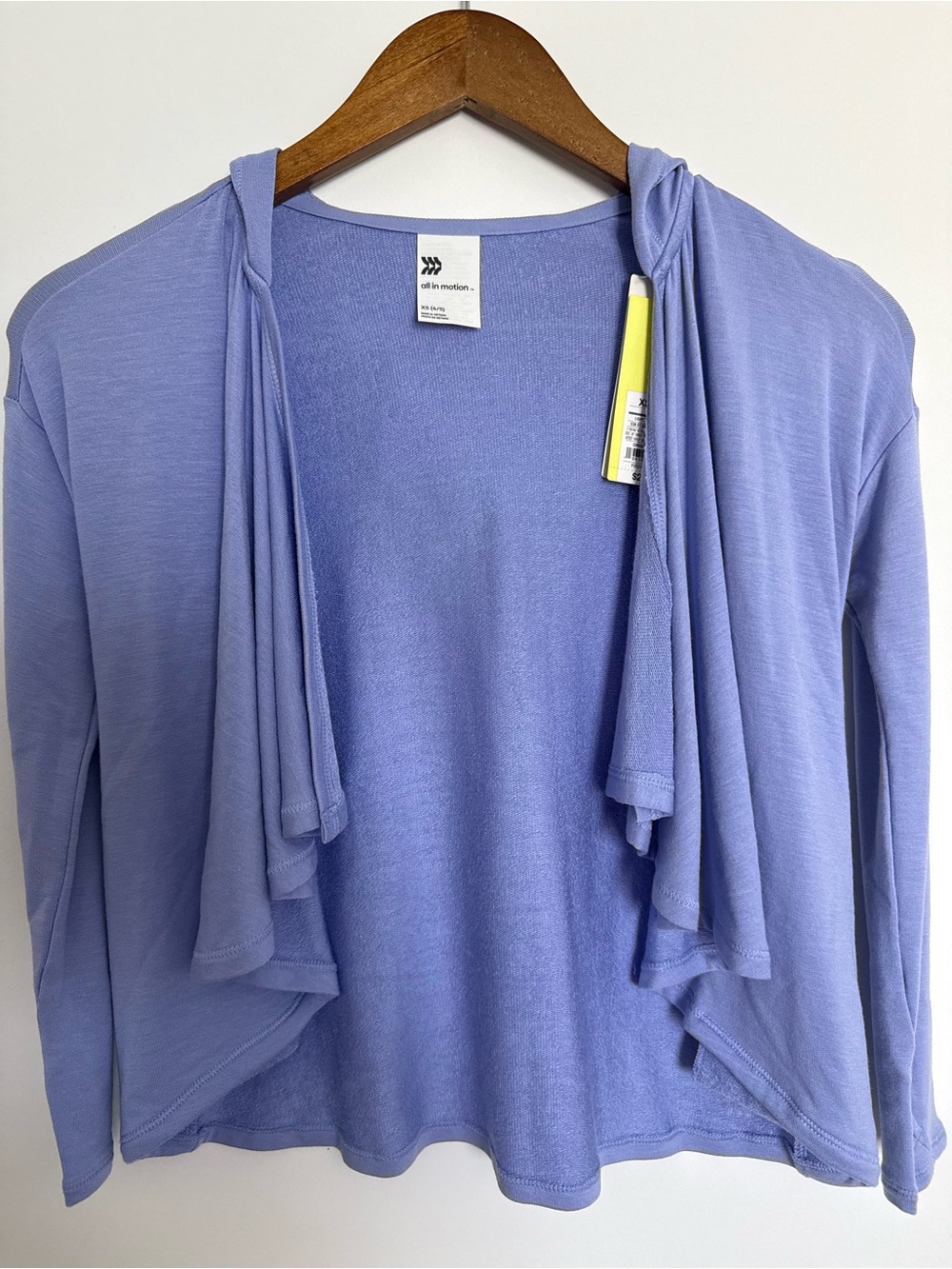 all in motion Lavender Open-Front Hooded Cardigan